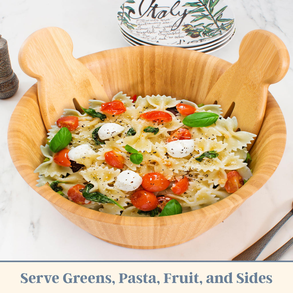 Salad Hands, Wood Salad Tongs Alternative for Serving