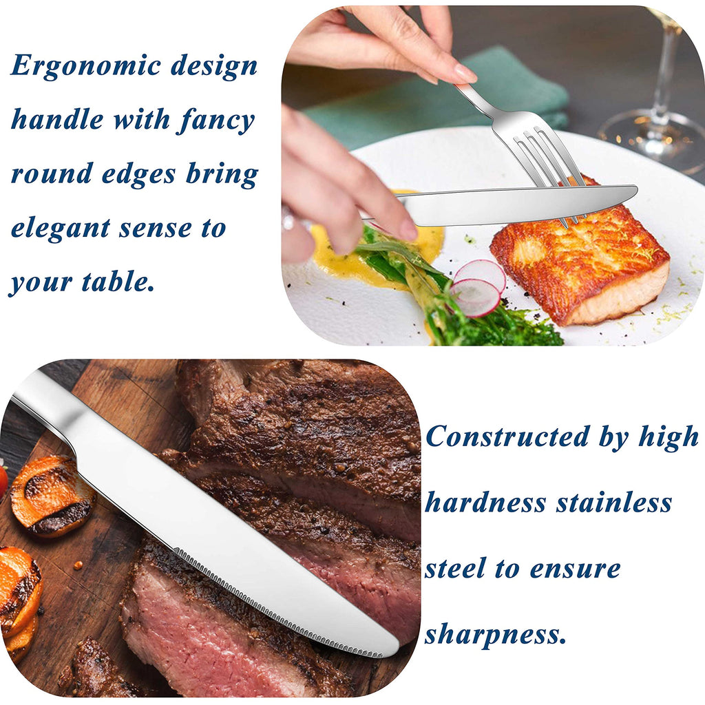 60-Piece 18/10 Stainless Steel Silverware Set for 12