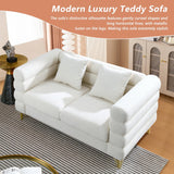 Mikibama Luxury Teddy Sofa Set for Living Room, Modern Decor Furniture Sectional Sofa
