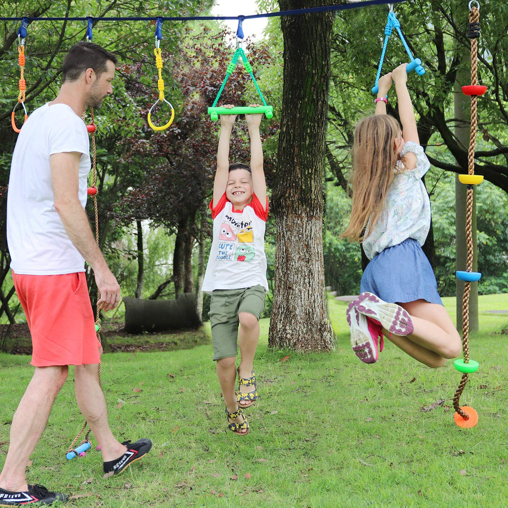 3-Pack Ninja Monkey Bars, Trapeze Swing Bars for Kids