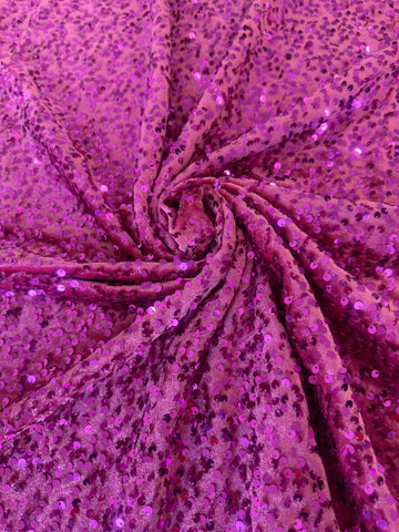 Sequin Velvet Fabric Soft Stretchy Cloth Glittering Sequins - Perfect for Dressmaking and Christmas Decor - 1 Yard of