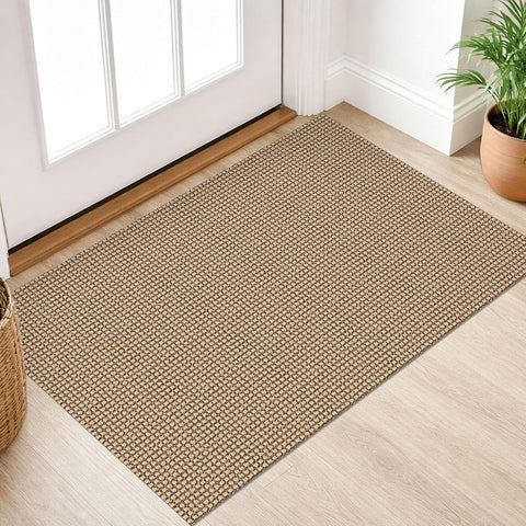Small Area Rug 2x3 Washable Woven Rugs for Entryway Non Slip Rubber Backed Kitchen Rugs Indoor Outdo