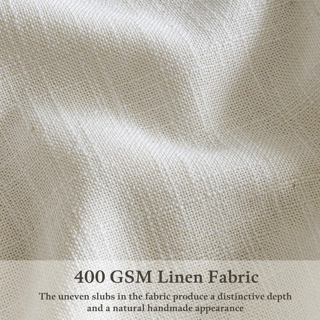 Pinch Pleated 90 Inch Linen Curtains 2 Panels Set for Living Room Pinch Pleat Drapes Track System Memory Trained