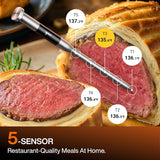 Sync Oven with Smart AI Wireless Meat Thermometer Probe, 12‑in‑1 Countertop Air Fryer Toaster Oven Combo, 360° Turbo