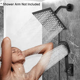 Shower Head with Hose, High Pressure Stainless Steel Rain Shower and 3 Settings Handheld Spray Combo with Push Button