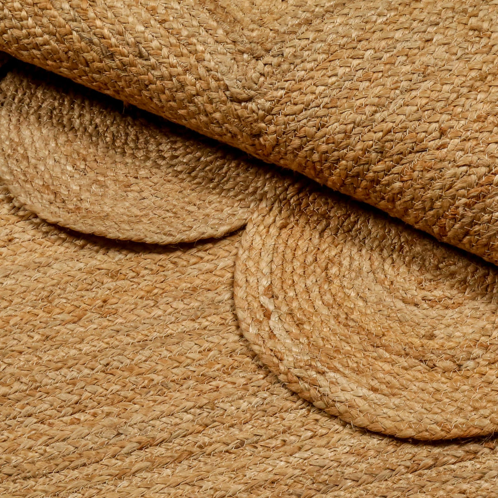 Hand Woven Jute Area Rug - Boho Jute Rug