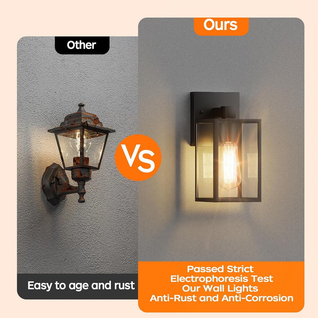 Outdoor Light Fixture Wall Mount, LED Exterior lighting fixtures for Outside, Front Porch Lights