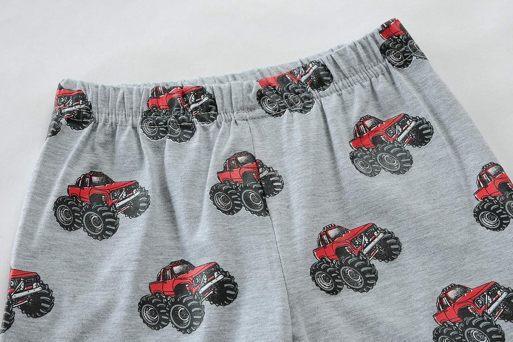 Hand Toddler Boys Pajamas Monster Truck Pjs Kids Dinosaur Short Sets Summer Sleepwear for Boy Jammies