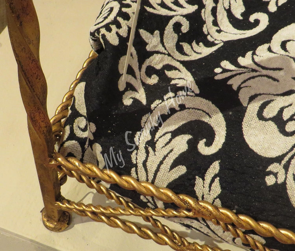 Jeweled Crown Gold Iron Dog Bed | Pet Canopy Metal Royal