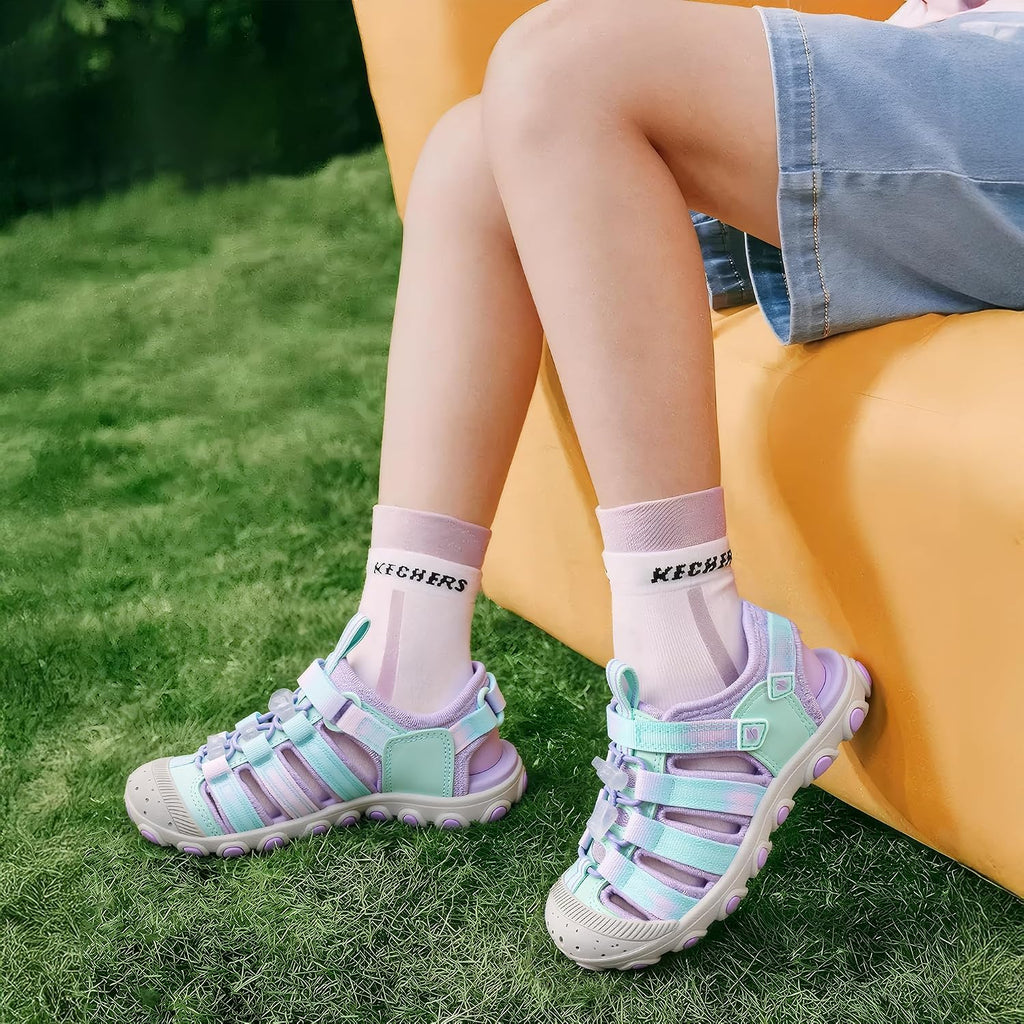 Girls Closed-Toe Water Sandals Hiking Beach Sandals