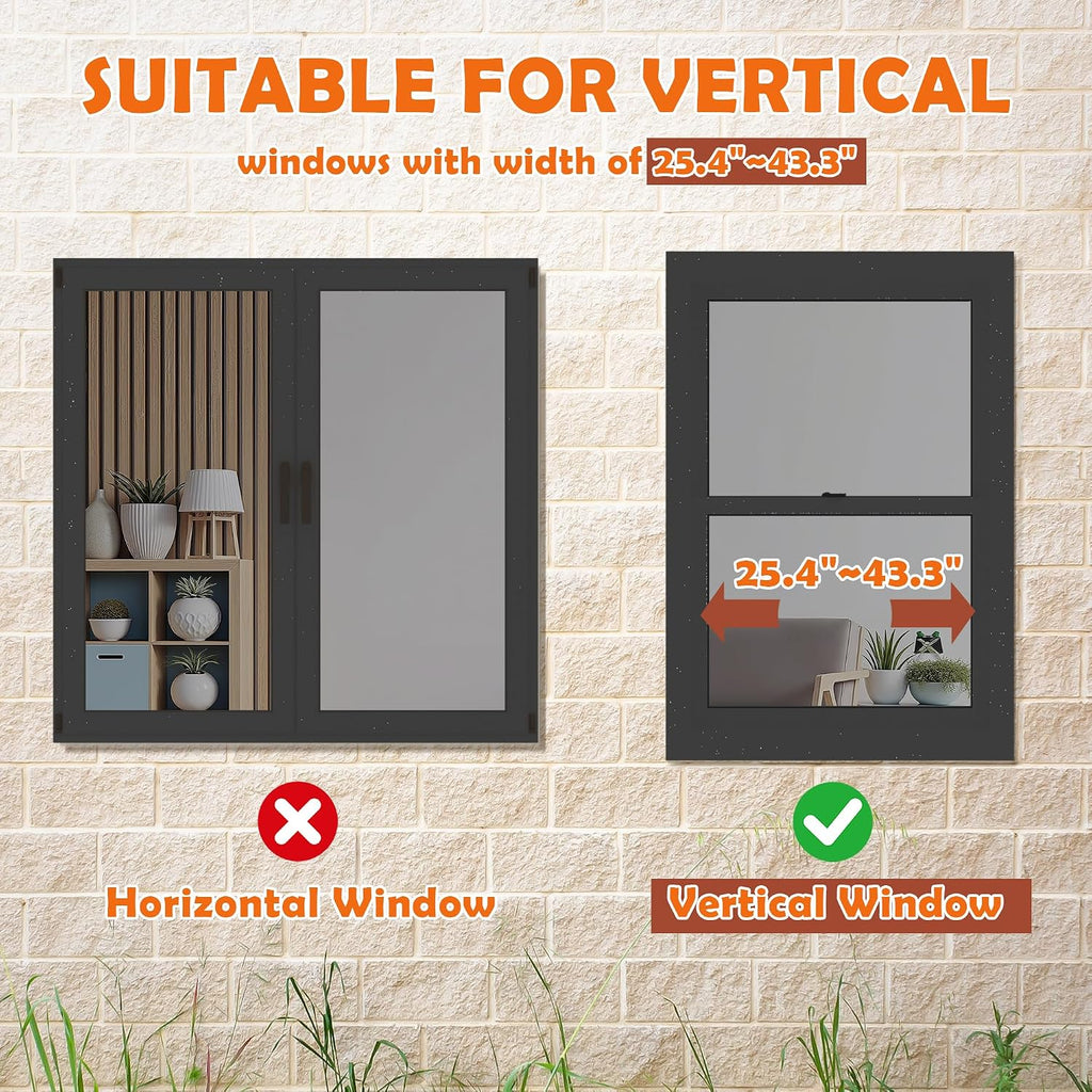 Window Catio for Indoor Cats, Cat Window Box Perch, Black