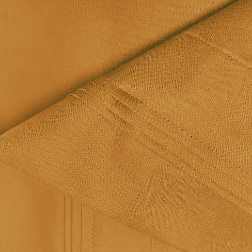 Egyptian Cotton Solid Pillowcases, Standard, Maple Sugar, 2-Piece Set