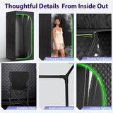 Steam Sauna Tent for Home with Transparent Door, Portable Indoor Sauna with Powerful Steam Heating