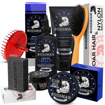 Big Boss Beard Care Kit for Men, 7-Piece, Gift for Men, Royal Aud
