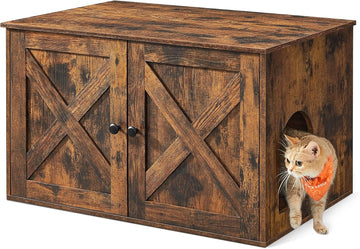 Cat Litter Box Enclosure, End Table, 31.5 x 20.9 x 19.7 Inches