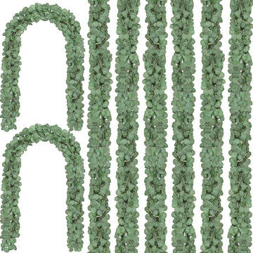 Eucalyptus Garland,Artificial Eucalyptus Leaves Table Greenery Garland Wreath Vines for Wedding Party Table - Set of 72