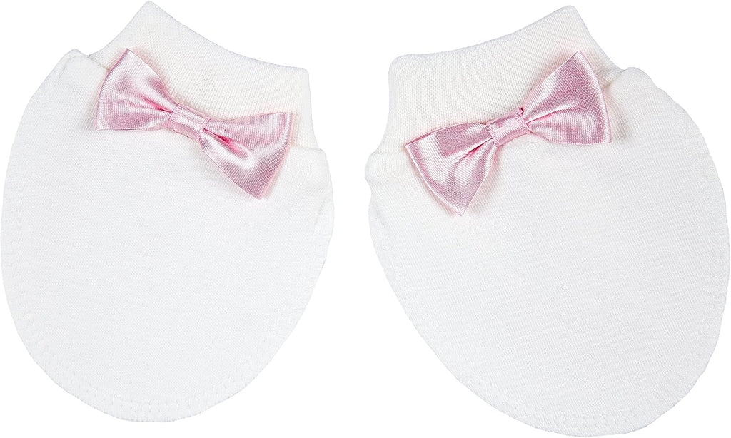 Baby Girl Jewels Crown Layette 4 Piece Gift Set Pink