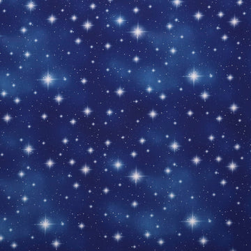 Sky Cotton Fabric, Night Sky Navy Cut by The Yard