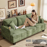 Couches for Living Room, 83" Couch with Soft Deep Seats, Modern Sofa 3 Seater in Corduroy for Apartment