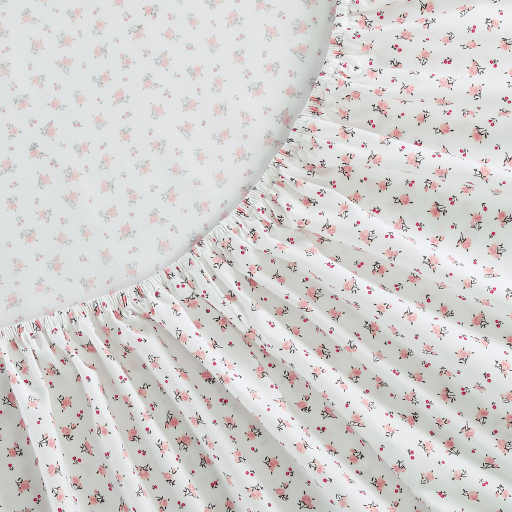 King Cotton Percale Sheet Set with Pillowcases