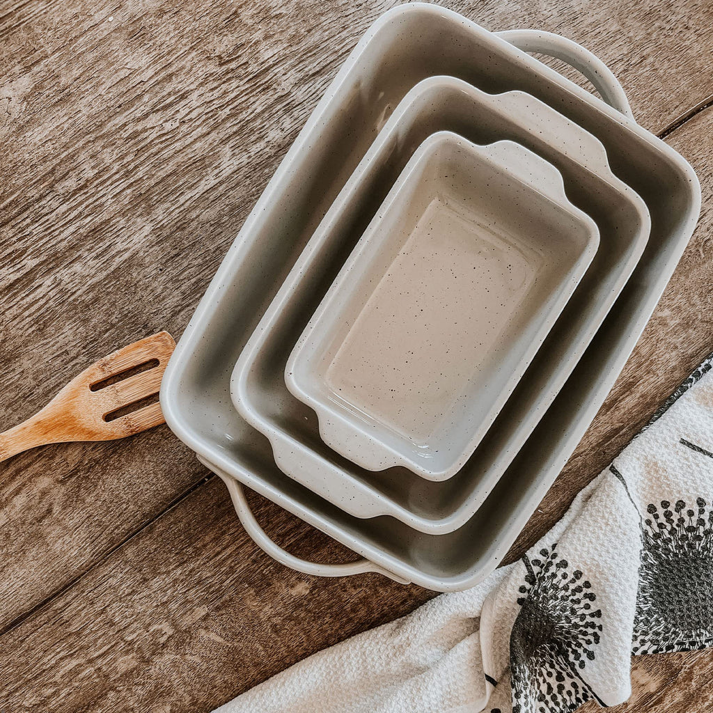 9x13in Deep Porcelain Baking Dish - Oven to Table, Freezer Safe