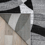 Rugshop Contemporary Abstract Circles Perfect for high Traffic Areas of Your Living Room,Bedroom,Home Office,Kitchen