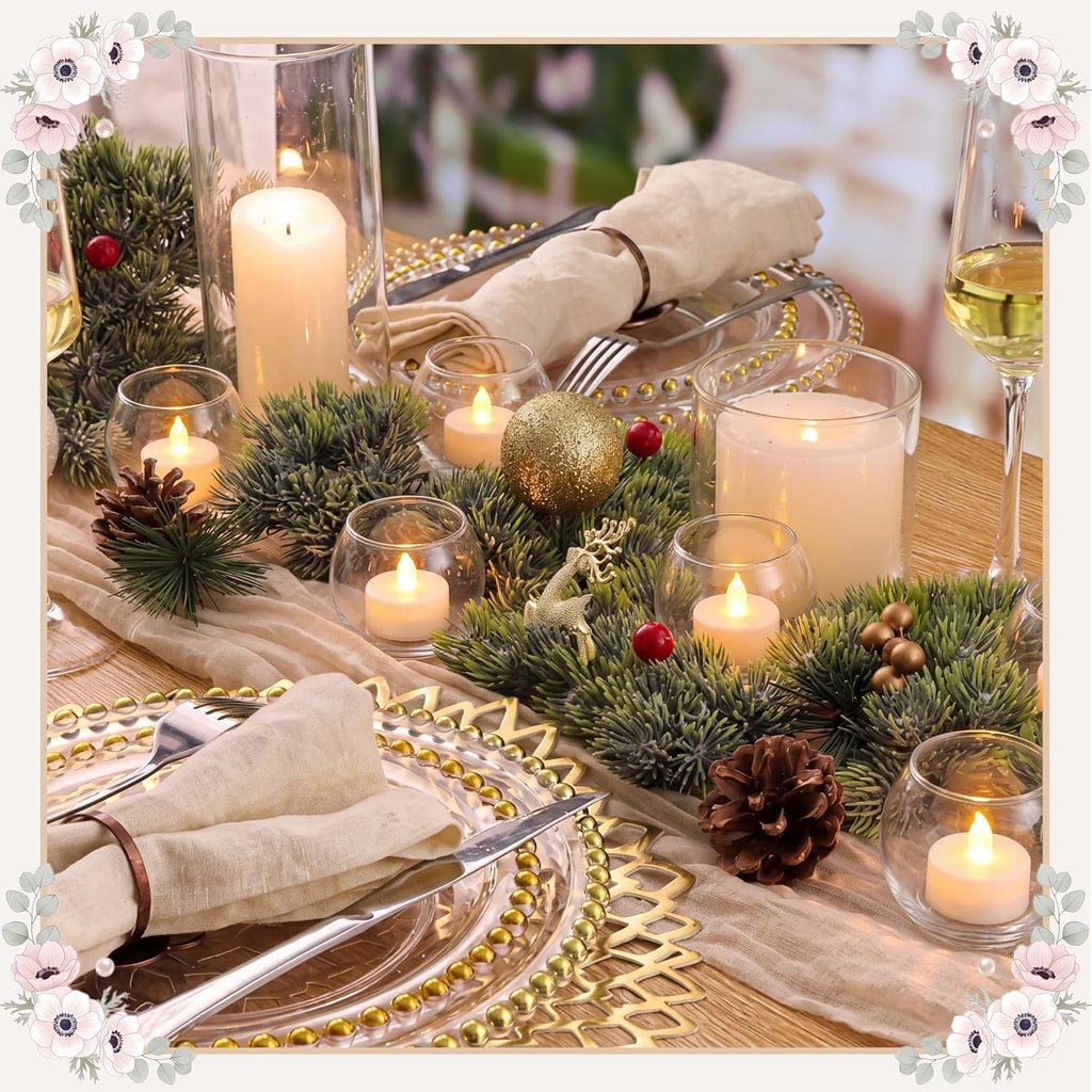 80 Pack Clear Glass Tealight Candle Holders Bulk Round Votive Small Bowl Candle Holders for Wedding Centerpieces