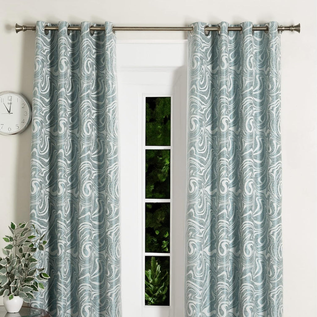 Curtain Rods for Windows 18 - 44 Inch, 1 Inch Heavy Duty Extendable Metal Drapery Rod, Adjustable Curtain Rod with