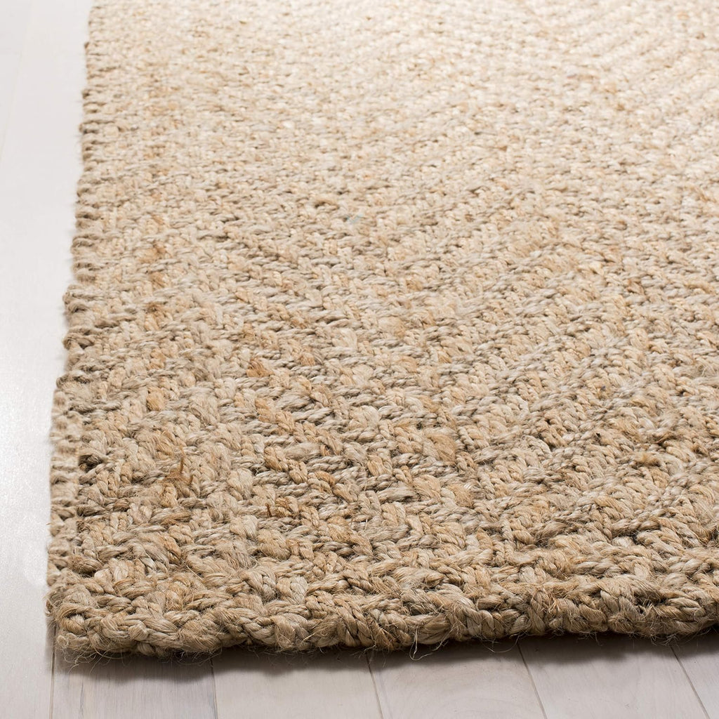 Natural Fiber Collection Area Rug - 6' Square, Natural, Handmade Jute, Ideal for High Traffic Areas (NF265A)