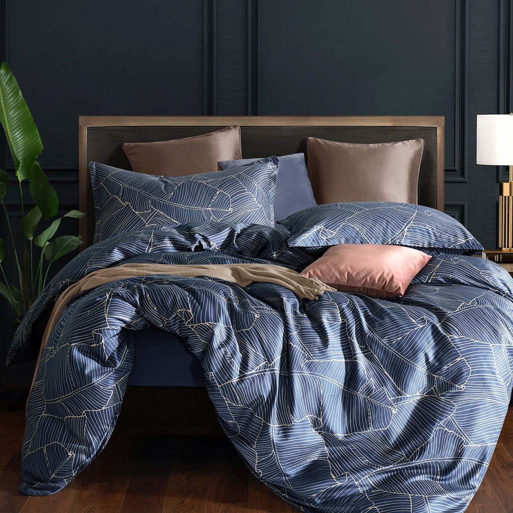 Unique Mid-Century Modern Boho Chic Vintage Retro Mod Print Bedding Egyptian Cotton Duvet Cover Set Minimalist Chic