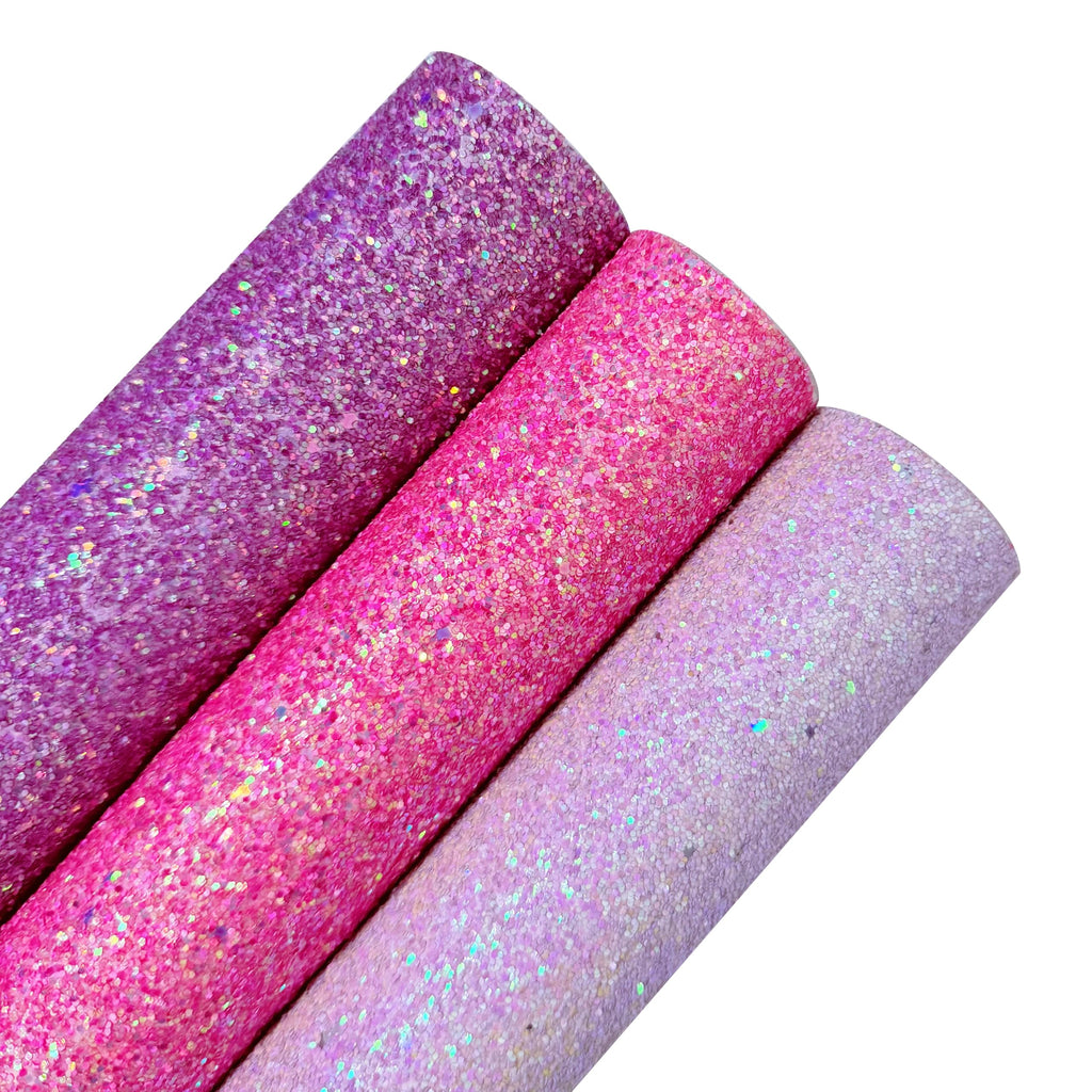 Sparkly Chunky Glitter PU Faux Leather Roll 52" x12", Thick Glitter Vinyl Fabric for Bulk DIY Bow Earring & Accessory