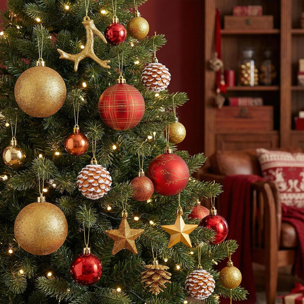 70ct Christmas Tree Decorations Ball Ornaments Set