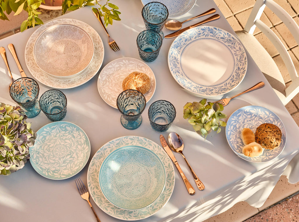 Celine 18-Piece Porcelain Dinner Set, Multi-Colour