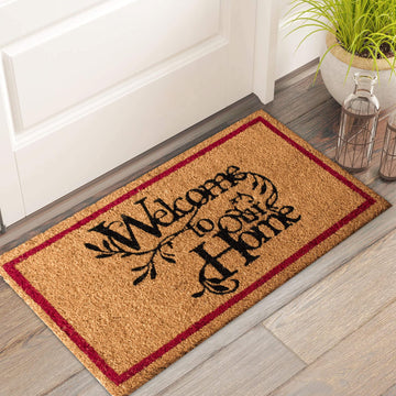 Welcome Mats Outdoor Coco Coir Doormat, with Heavy-Duty PVC Backing - Natural - Perfect Color/Sizing for