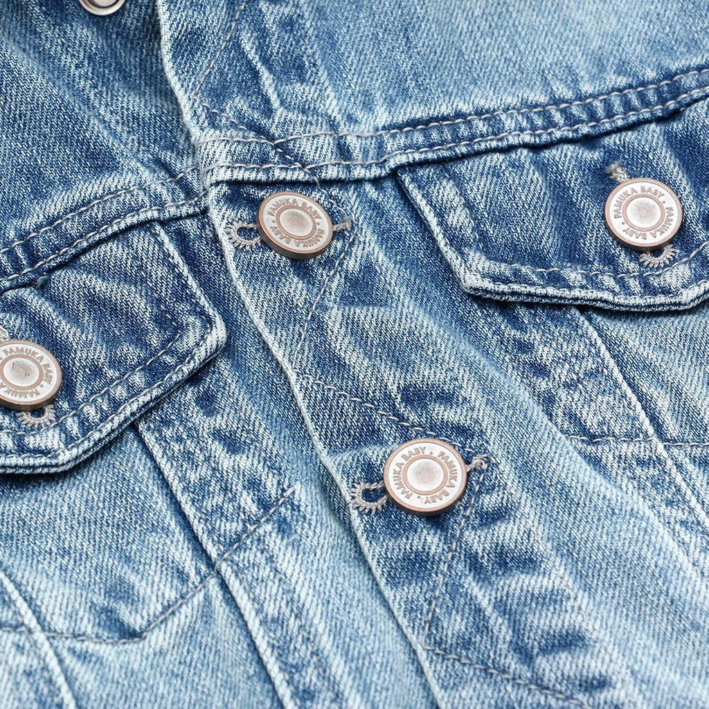 Boy Denim Jacket Toddlers Hooded Jean Coat