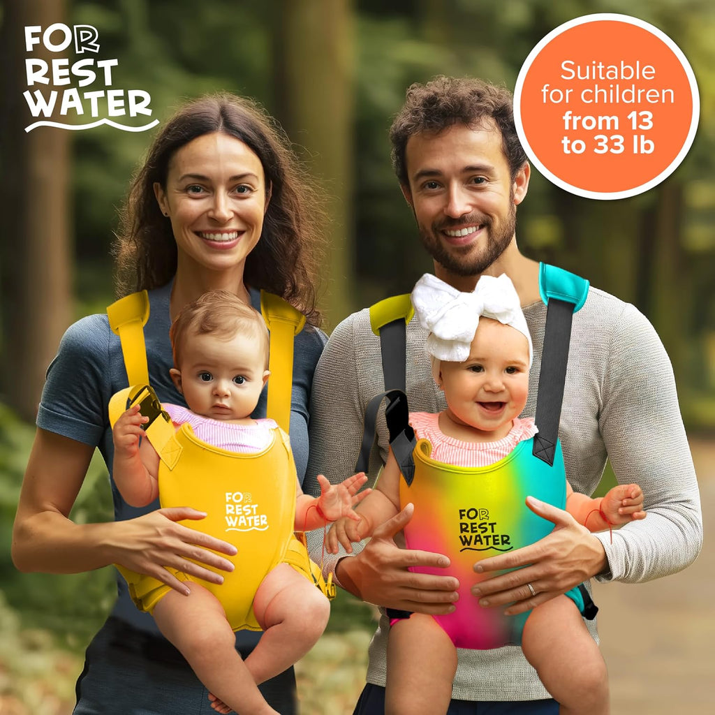 Carrier - Premium Neoprene Ergonomic for Warm & Safe Water & Land Fun (4-24 Months) - Adjustable Infant & Toddler