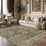 9x12 Brown Vintage Area Rug
