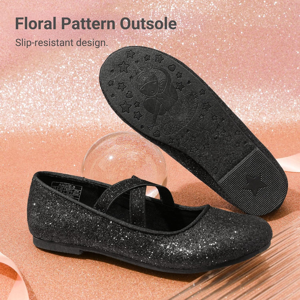 Pairs Girls Ballerina Dress Shoes Mary Jane Flats
