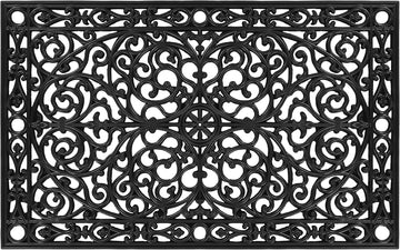 AZ900222436 Gatsby Rubber Doormat, 24" x 36", Black