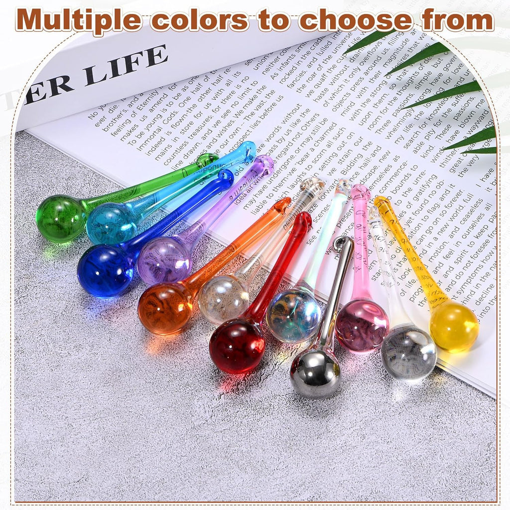 6-Pack Crystal Raindrop Prisms, 78mm Replacement Chandelier Teardrop Icicle Drops Hanging Pendant for Lamp/Garden/DIY