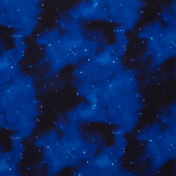 Sky Cotton Fabric, Galaxy Navy Cut by The Yard