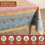 Table Cloth Rectangle Table 100% Cotton 60 x 90 Inches Tablecloth Reusable Decorative for Dining Kit