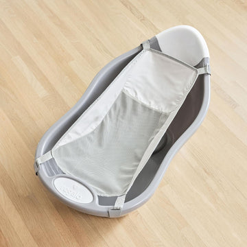 Baby Basics Infant Bath Tub with Air Mesh Sling, Adjustable Baby Bathtub for Newborn to Toddler, Baby Bath Seat