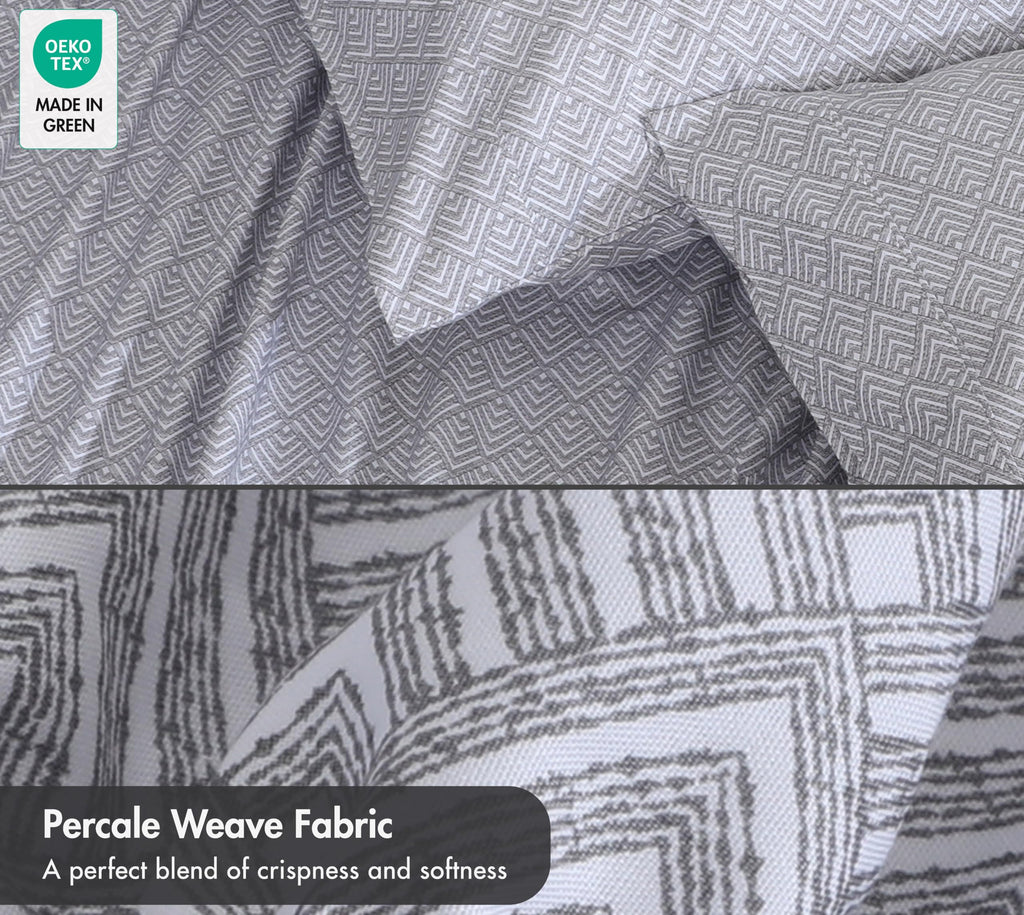 100% Cotton California King Sheets, Percale Weave, Diamond Box