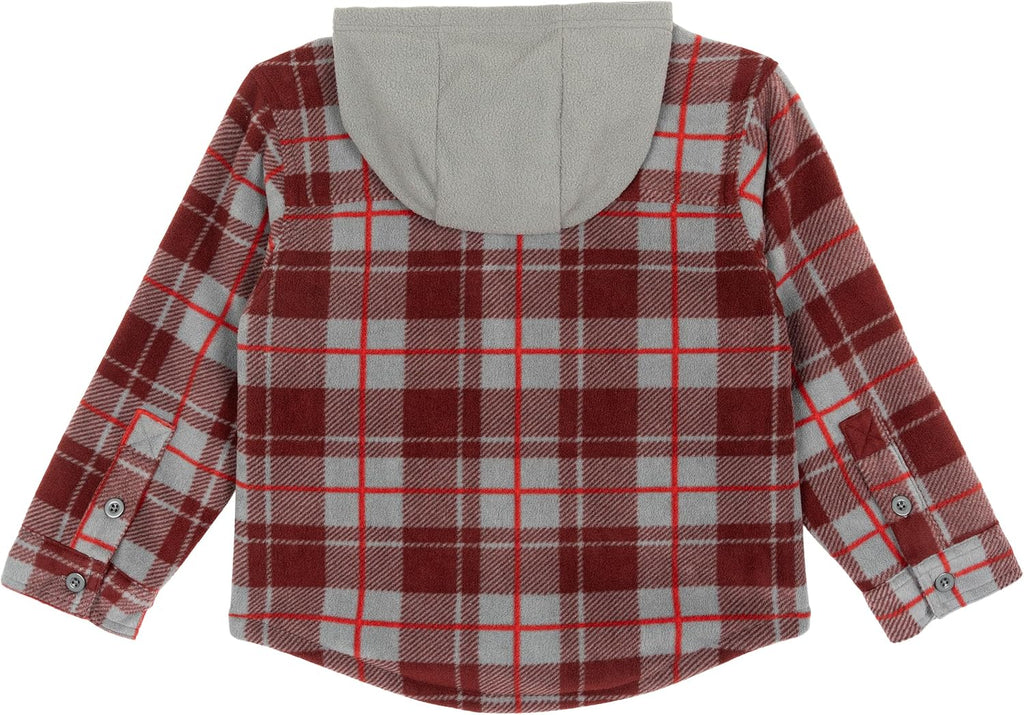 Spider-Man Boys' Fleece Hooded Shirt Jacket Toddler to Big Kid