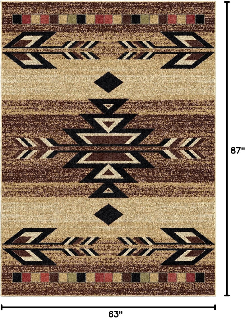 Rustic Lodge, Southwestern Area Rug, Multi 7611