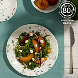 Vitrelle 18 Piece Glass Dinnerware Sets Service for 6, Triple Layer Chip & Crack Resistant Glass Plate and Bowl Sets