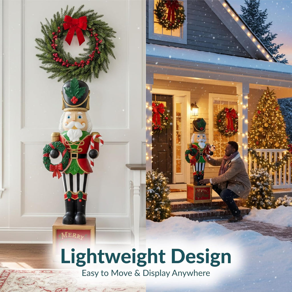 The 4ft Giant Nutcracker Statue, Christmas Decoration, Resin