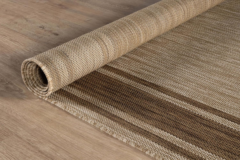 Outdoor Rug 5x7 Modern Bordered Area Rugs for Indoor and Outdoor Patio Deck Porch Garden Waterproof 