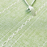 Rustic Oval Cotton Linen Tablecloths Embroidered Farmhouse Spring Table Cloths, Kitchen Dining Room 